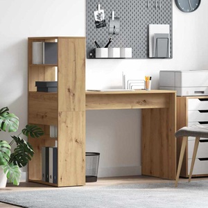 vidaXL, vidaXL Schreibtisch Artisan-Eiche 113 x 54 x 120 cm Holzwerkstoff