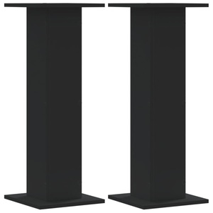 vidaXL, vidaXL Pflanzenständer 2 Stk. Schwarz 30x30x80 cm Holzwerkstoff