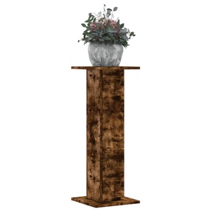 vidaXL, vidaXL Pflanzenständer 2 Stk. Räuchereiche 30x30x80 cm Holzwerkstoff