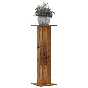 vidaXL, vidaXL Pflanzenständer 2 Stk. Altholz-Optik 30x30x95 cm Holzwerkstoff
