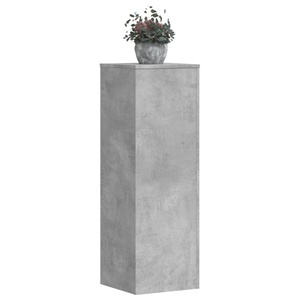 vidaXL, vidaXL Pflanzenständer 2 Stk. Betongrau 33x33x100 cm Holzwerkstoff