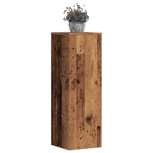 vidaXL, vidaXL Pflanzenständer 2 Stk. Altholz-Optik 33x33x100 cm Holzwerkstoff
