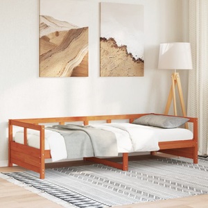 vidaXL, vidaXL Tagesbett Wachsbraun 80x200 cm Massivholz Kiefer