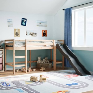 vidaXL, vidaXL Kinderhochbett ohne Matratze 80x200 cm Massivholz Kiefer