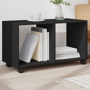 vidaXL, vidaXL Rollschrank Schwarz 72x33x42,5 cm Holzwerkstoff, vidaXL Rollschrank Schwarz 72x33x42,5 cm Holzwerkstoff