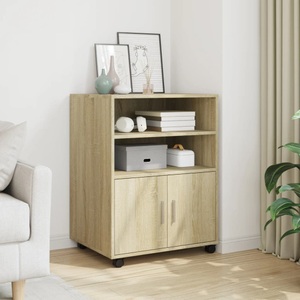 vidaXL, vidaXL Rollschrank Sonoma-Eiche 60x48x81 cm Holzwerkstoff, vidaXL Rollschrank Sonoma-Eiche 60x48x81 cm Holzwerkstoff
