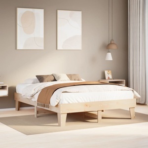 vidaXL, vidaXL Massivholzbett ohne Matratze 160x200 cm Kiefernholz, vidaXL Massivholzbett ohne Matratze 160x200 cm Kiefernholz