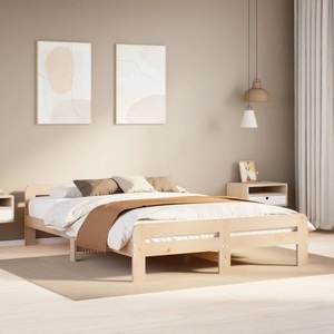 vidaXL, vidaXL Massivholzbett ohne Matratze 140x200 cm Kiefernholz, vidaXL Massivholzbett ohne Matratze 140x200 cm Kiefernholz