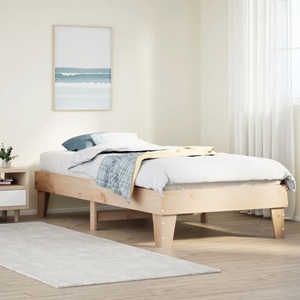vidaXL, vidaXL Massivholzbett ohne Matratze 90x190 cm Kiefer
