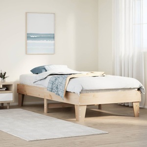 vidaXL, vidaXL Massivholzbett ohne Matratze 75x190 cm Kiefernholz