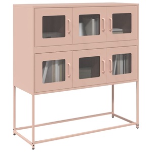 vidaXL, vidaXL Sideboard Rosa 100,5x39x107 cm Kaltgewalzter Stahl