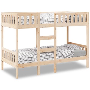 vidaXL, vidaXL Etagenbett 90x190 cm Massivholz Kiefer