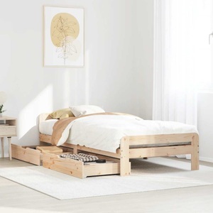 vidaXL, vidaXL Massivholzbett ohne Matratze 90x190 cm Kiefernholz, vidaXL Massivholzbett ohne Matratze 90x190 cm Kiefernholz