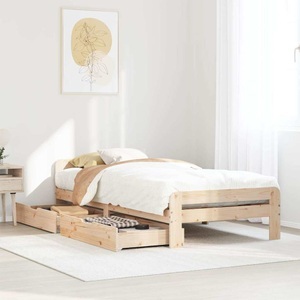 vidaXL, vidaXL Massivholzbett ohne Matratze 75x190 cm Kiefernholz