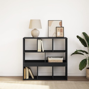vidaXL, vidaXL Bücherregal/Raumteiler Schwarz 100x33x94,5 cm