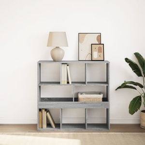 vidaXL, vidaXL Bücherregal/Raumteiler Grau Sonoma 100x33x94,5 cm