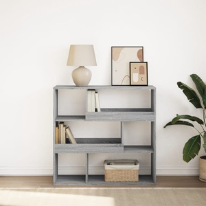 vidaXL, vidaXL Bücherregal/Raumteiler Grau Sonoma 100x33x94,5 cm
