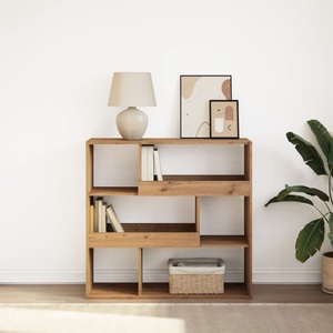 vidaXL, vidaXL Bücherregal/Raumteiler Artisan-Eiche 100x33x94,5 cm