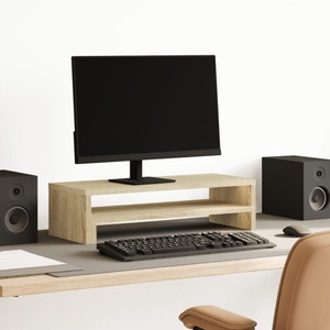 vidaXL, vidaXL Monitorständer Sonoma-Eiche 54x22x15 cm Holzwerkstoff, vidaXL Monitorständer Sonoma-Eiche 54x22x15 cm Holzwerkstoff