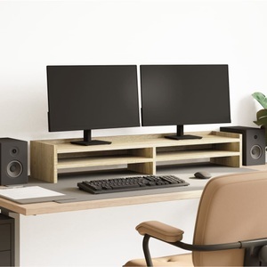 vidaXL, vidaXL Monitorständer Sonoma-Eiche 100x24x16 cm Holzwerkstoff, vidaXL Monitorständer Sonoma-Eiche 100x24x16 cm Holzwerkstoff