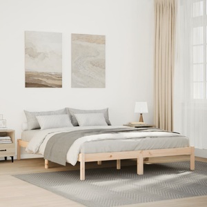 vidaXL, vidaXL Massivholzbett Extra Lang ohne Matratze 140x220 Kiefernholz