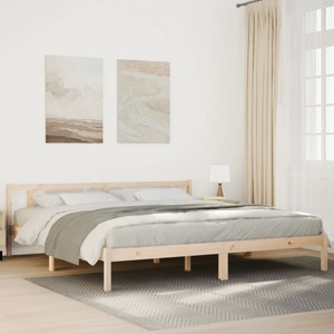 vidaXL, vidaXL Extra langes Massivholzbett ohne Matratze 200x220 Kiefernholz