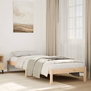 vidaXL, vidaXL Massivholzbett Extra Lang ohne Matratze 90x210 Kiefernholz