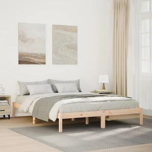 vidaXL, vidaXL Massivholzbett Extra Lang ohne Matratze 140x210 Kiefernholz