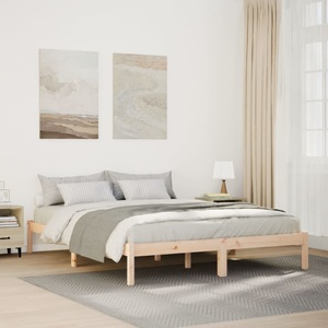 vidaXL, vidaXL Massivholzbett Extra Lang ohne Matratze 160x210 Kiefernholz
