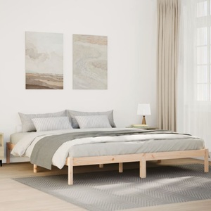 vidaXL, vidaXL Massivholzbett Extra Lang ohne Matratze 180x210 Kiefernholz