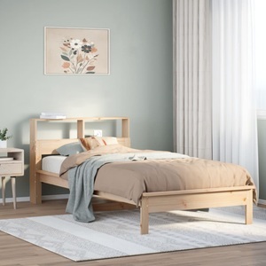 vidaXL, vidaXL Massivholzbett mit Regal ohne Matratze 90x190 cm Kiefer