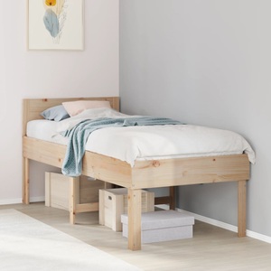 vidaXL, vidaXL Massivholzbett ohne Matratze 90x190 cm Kiefer