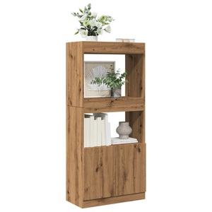 vidaXL, vidaXL Highboard Artisan-Eiche 63x33x140 cm Holzwerkstoff, vidaXL Highboard Artisan-Eiche 63x33x140 cm Holzwerkstoff