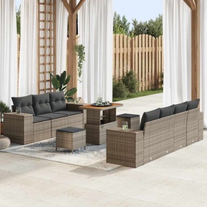 vidaXL, VidaXL - Garten-sofa massivholz akazie, One Size, Grau