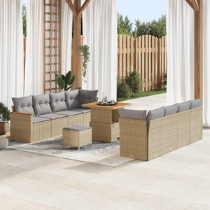 vidaXL, VidaXL - Outdoor-sofa poly-rattan, One Size, Beige
