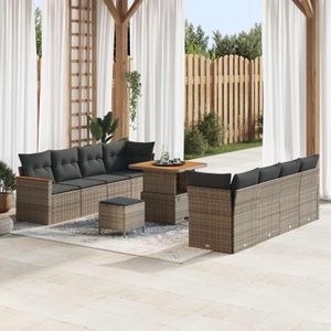 vidaXL, VidaXL - Outdoor-sofa poly-rattan, One Size, Grau