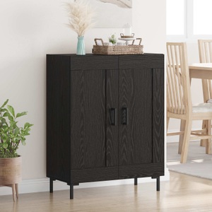 vidaXL, vidaXL Sideboard Schwarz Eichen-Optik 69,5 x 34 x 90 cm