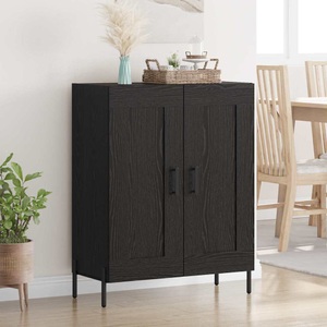 vidaXL, vidaXL Sideboard Schwarz Eichen-Optik 69,5 x 34 x 90 cm