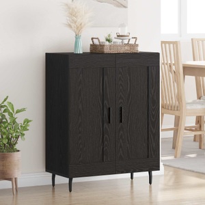 vidaXL, vidaXL Sideboard Schwarz Eichen-Optik 69,5 x 34 x 90 cm