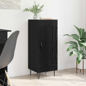 vidaXL, vidaXL Sideboard Schwarz Eichen-Optik 34,5 x 34 x 90 cm