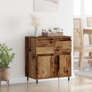 vidaXL, vidaXL Sideboard Altholz 60 x 35 x 70 cm Verbundholz und Eisen