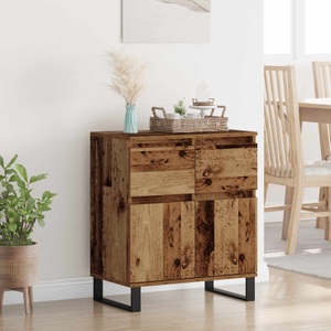 vidaXL, vidaXL Sideboard Altholz 60 x 35 x 70 cm Verbundholz und Eisen