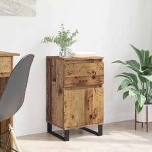 vidaXL, vidaXL Sideboard mit Schubladen Altholz 35 x 40 x 70 cm Holzwerkstoff