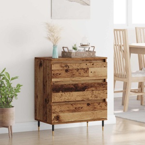 vidaXL, vidaXL Sideboard mit Schubladen Altholz 60 x 35 x 70 cm Holzwerkstoff