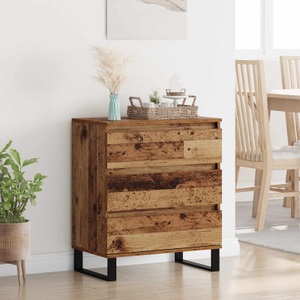 vidaXL, vidaXL Sideboard mit Schubladen Altholz 60 x 35 x 70 cm Holzwerkstoff