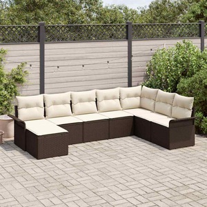 vidaXL, VidaXL - Garten-sofa poly-rattan, One Size, Braun