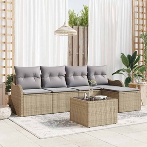 vidaXL, VidaXL - Garten-sofa poly-rattan, One Size, Beige