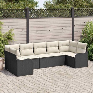 vidaXL, VidaXL - Outdoor-sofa poly-rattan, One Size, Schwarz