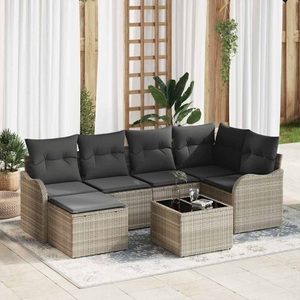 vidaXL, VidaXL - Sofa für draußen poly-rattan, One Size, Grau