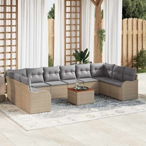 vidaXL, VidaXL - Garten-sofa poly-rattan, One Size, Beige